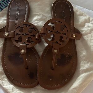 Tory Burch Tan Leather Sandals